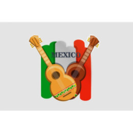 Mexico Flag Style 86 Sticker - DecalsHouse