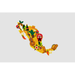 Mexico Map Style 48 Sticker - DecalsHouse