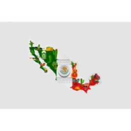 Mexico Map Style 50 Sticker - DecalsHouse