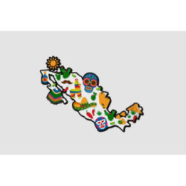 Mexico Map Style 53 Sticker - DecalsHouse