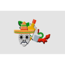 Mexico Map Style 77 Sticker - DecalsHouse
