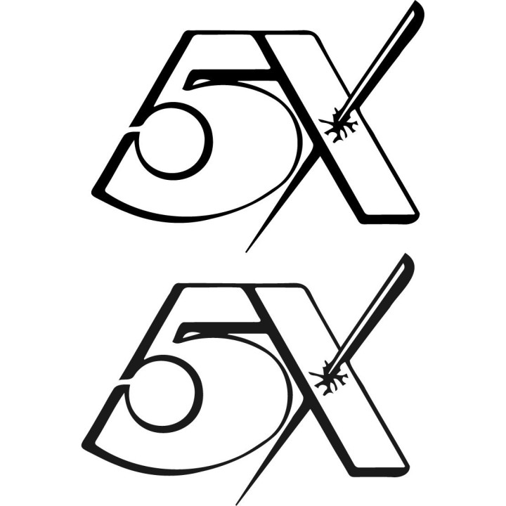 5X Band Stickers – Japanese Heavy Metal Decals (2-Pack)
