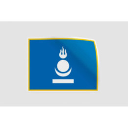 Mongol Flag Style 12 Sticker - DecalsHouse