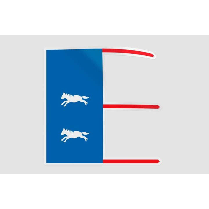 Mongol Flag Style 15 Sticker - DecalsHouse