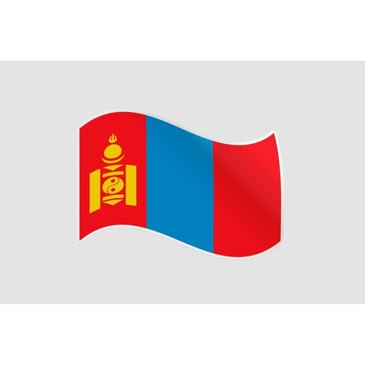 Mongol Flag Style 26 Sticker - DecalsHouse
