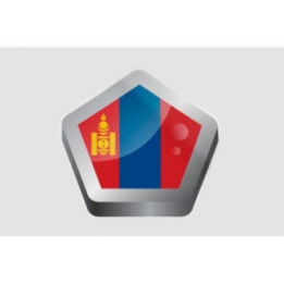 Mongolia Flag Style 10 Sticker - DecalsHouse