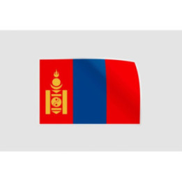 Mongolia Flag Style 2 Sticker - DecalsHouse