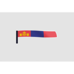 Mongolia Flag Style 5 Sticker - DecalsHouse