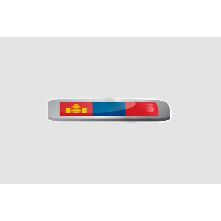 Mongolia Flag Style 8 Sticker - DecalsHouse