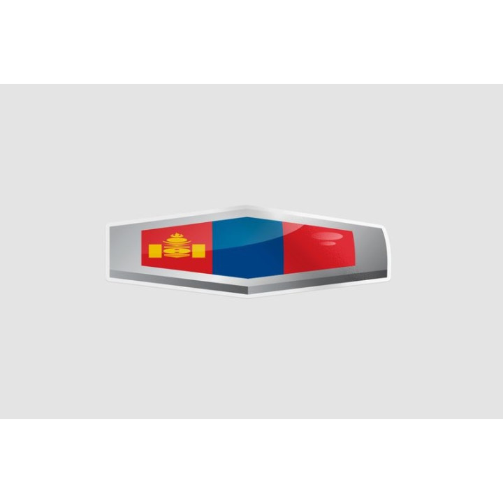 Mongolia Flag Style 9 Sticker - DecalsHouse