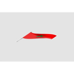 Morocco Flag Style 6 Sticker - DecalsHouse