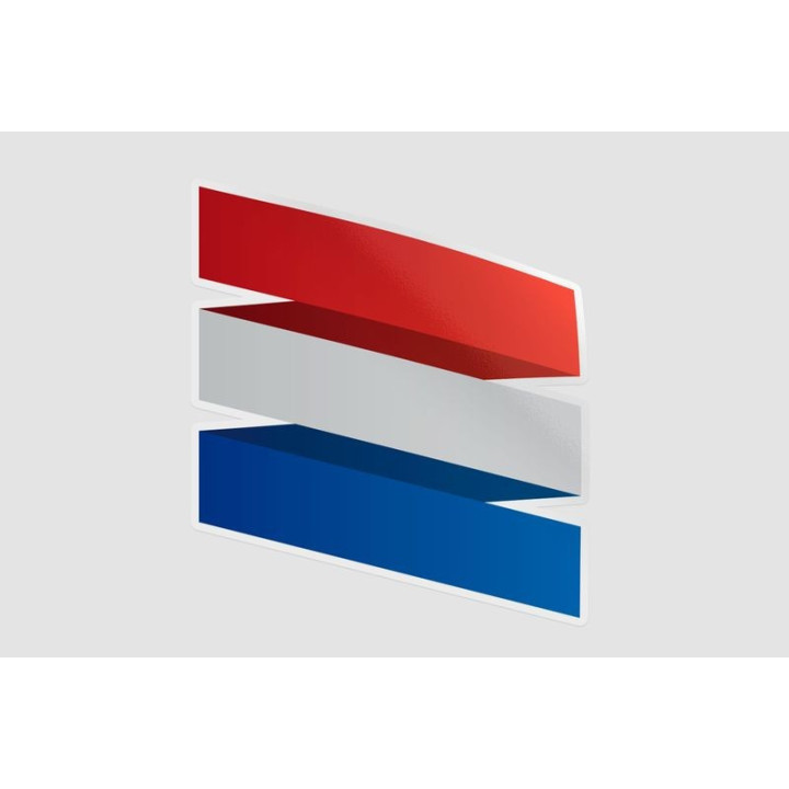 Netherlands Flag Style 11 Sticker - DecalsHouse