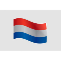 Netherlands Flag Style 12 Sticker - DecalsHouse