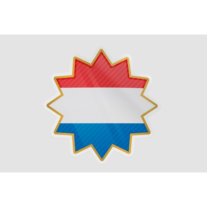 Netherlands Flag Style 13 Sticker - DecalsHouse