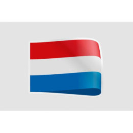 Netherlands Flag Style 14 Sticker - DecalsHouse