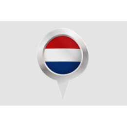 Netherlands Flag Style 15 Sticker - DecalsHouse