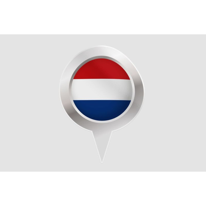 Netherlands Flag Style 15 Sticker - DecalsHouse