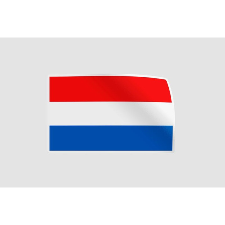 Netherlands Flag Style 2 Sticker - DecalsHouse