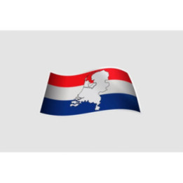 Netherlands Flag Style 20 Sticker - DecalsHouse