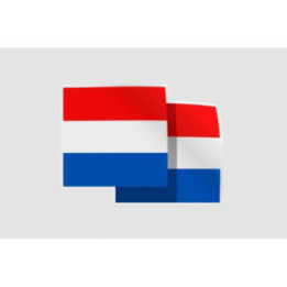 Netherlands Flag Style 3 Sticker - DecalsHouse