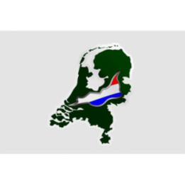 Netherlands Map Style 10 Sticker - DecalsHouse
