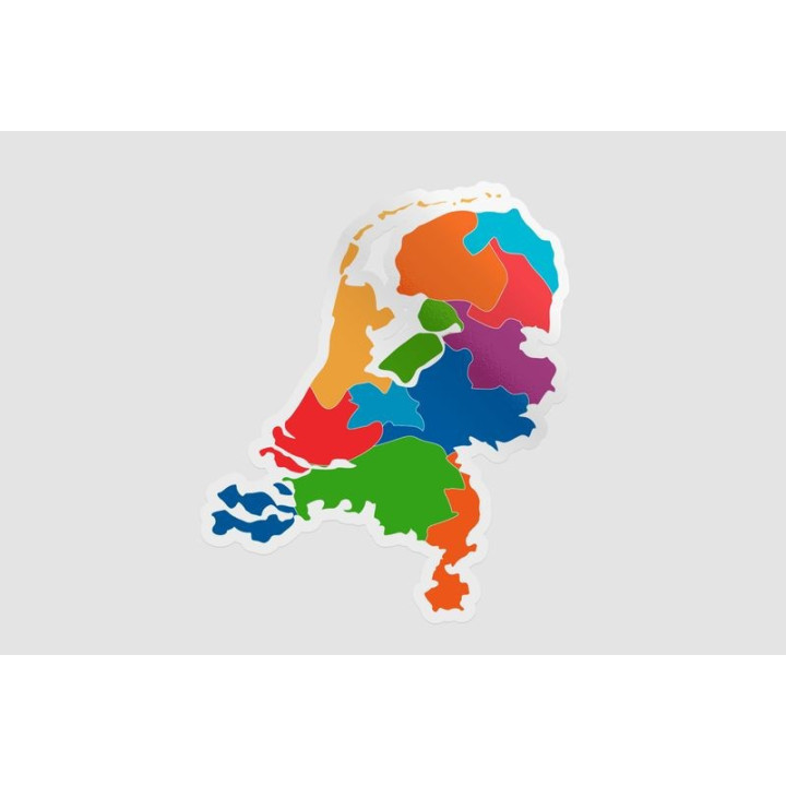 Netherlands Map Style 11 Sticker - DecalsHouse