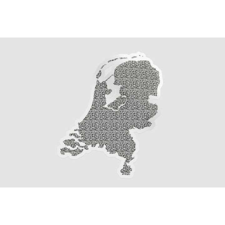 Netherlands Map Style 16 Sticker - DecalsHouse