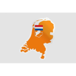 Netherlands Map Style 2 Sticker - DecalsHouse