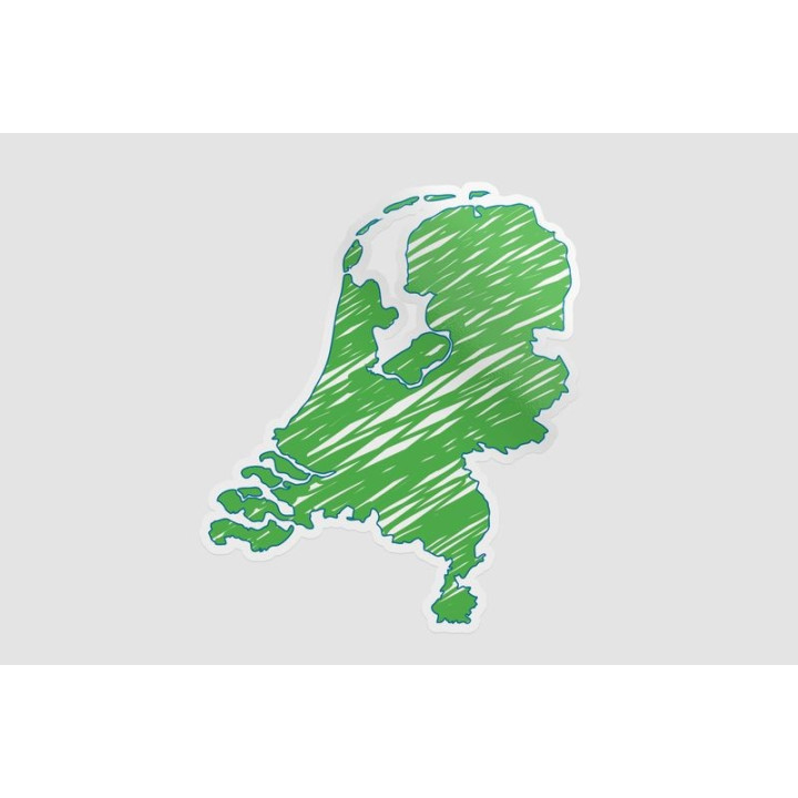 Netherlands Map Style 22 Sticker - DecalsHouse