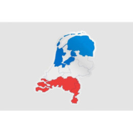 Netherlands Map Style 4 Sticker - DecalsHouse