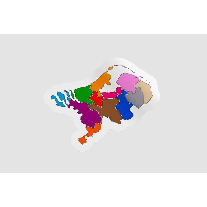 Netherlands Map Style 47 Sticker - DecalsHouse