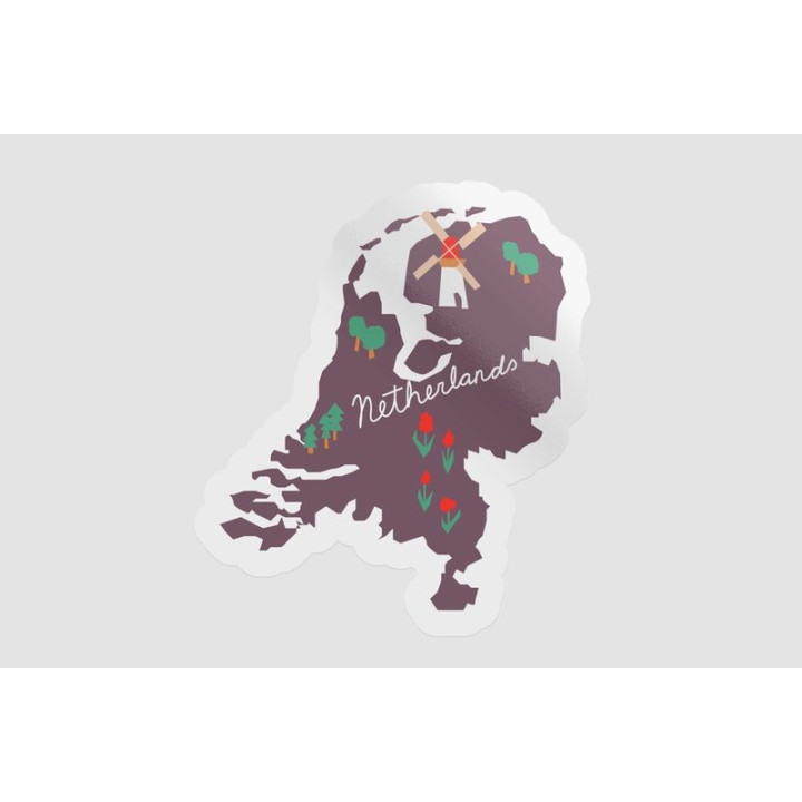 Netherlands Map Style 48 Sticker - DecalsHouse