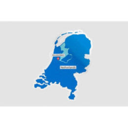 Netherlands Map Style 6 Sticker - DecalsHouse