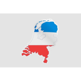 Netherlands Map Style 8 Sticker - DecalsHouse