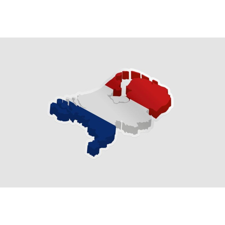 Netherlands Map Style 9 Sticker - DecalsHouse