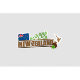 New Zealand Flag Style 12 Sticker - DecalsHouse