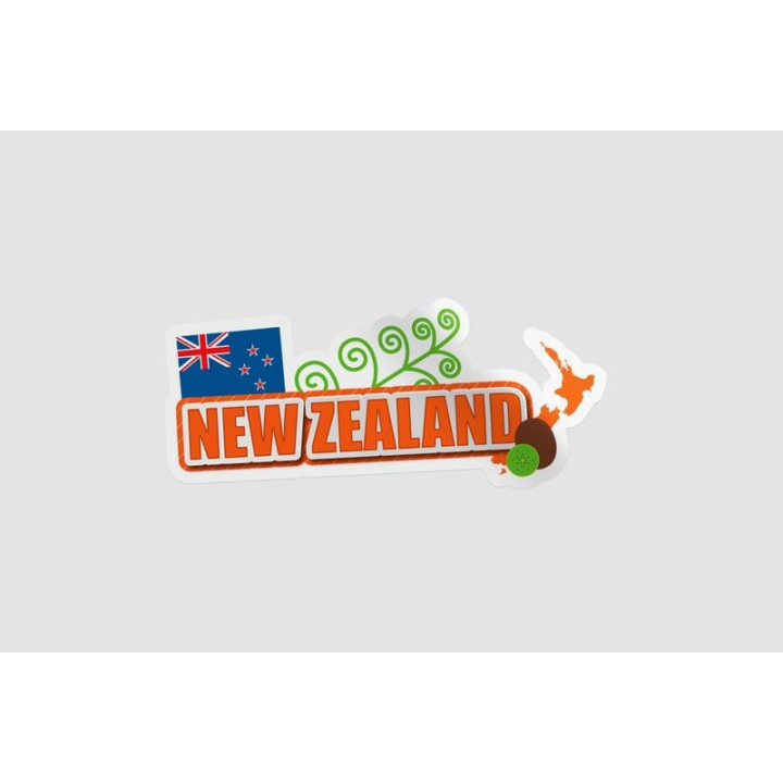 New Zealand Flag Style 13 Sticker - DecalsHouse