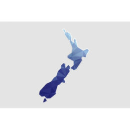 New Zealand Map Style 10 Sticker - DecalsHouse