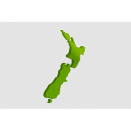 New Zealand Map Style 12 Sticker - DecalsHouse