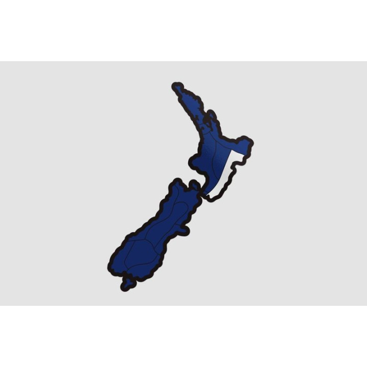 New Zealand Map Style 21 Sticker - DecalsHouse