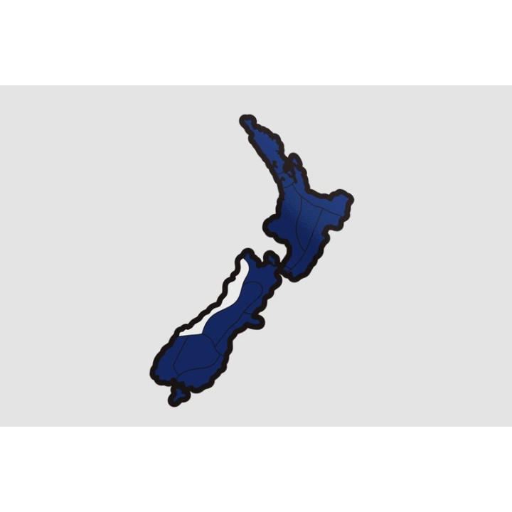 New Zealand Map Style 24 Sticker - DecalsHouse