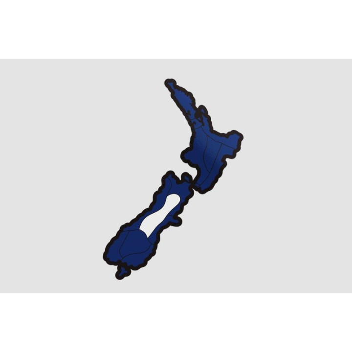 New Zealand Map Style 25 Sticker - DecalsHouse