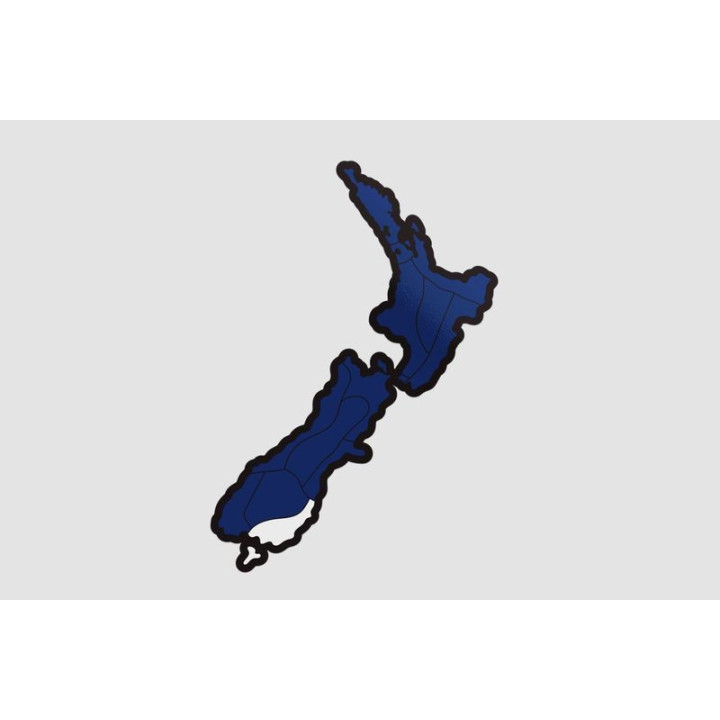 New Zealand Map Style 29 Sticker - DecalsHouse