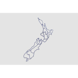 New Zealand Map Style 9 Sticker - DecalsHouse