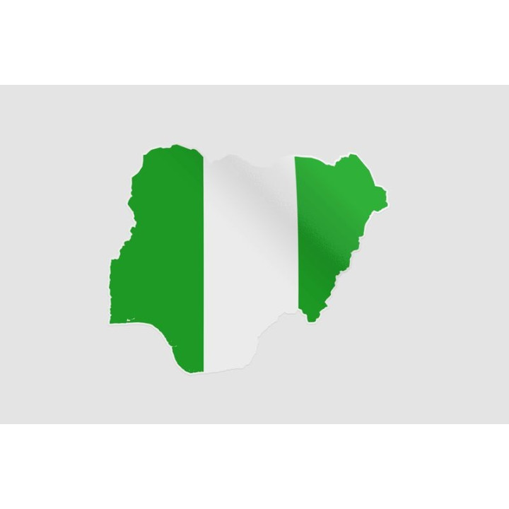 Nigeria Map Sticker - DecalsHouse