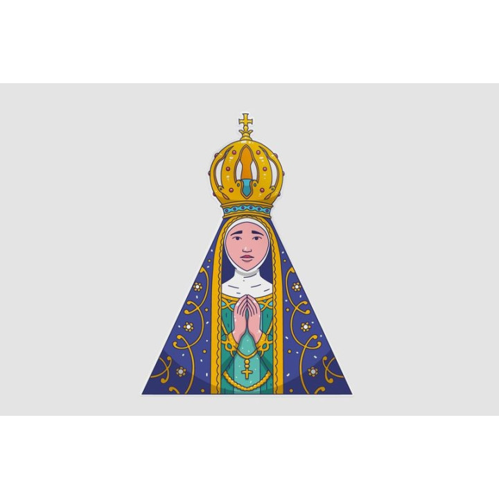 Nossa Senhora Aparecida Stickers – Catholic Decals (2-Pack)
