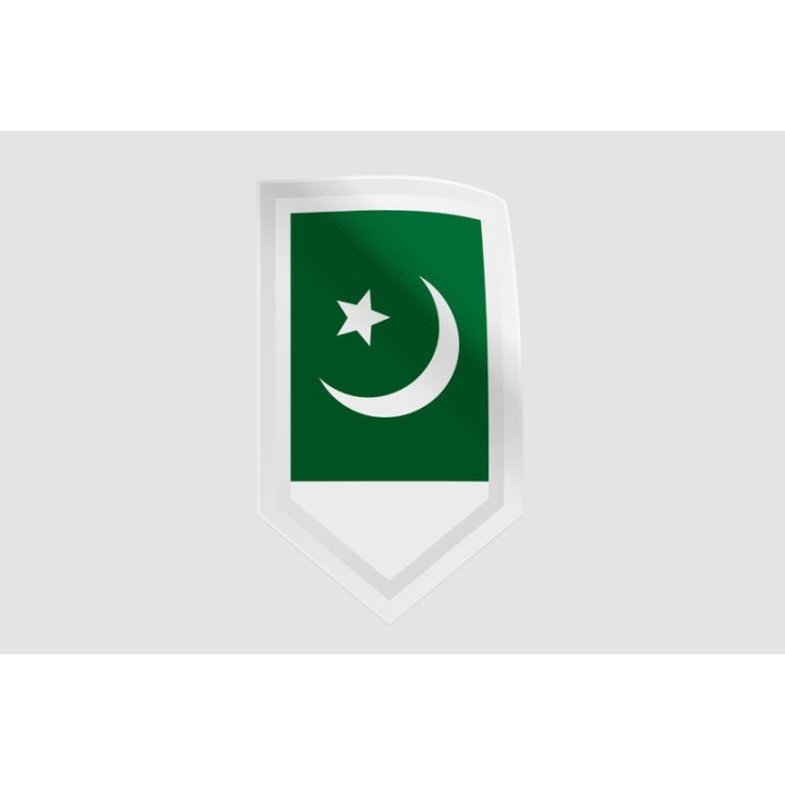 Pakistan Flag Style 13 Sticker - DecalsHouse