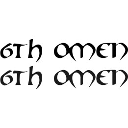 6th Omen Stickers – Death Metal Band Decals (2-Pack)