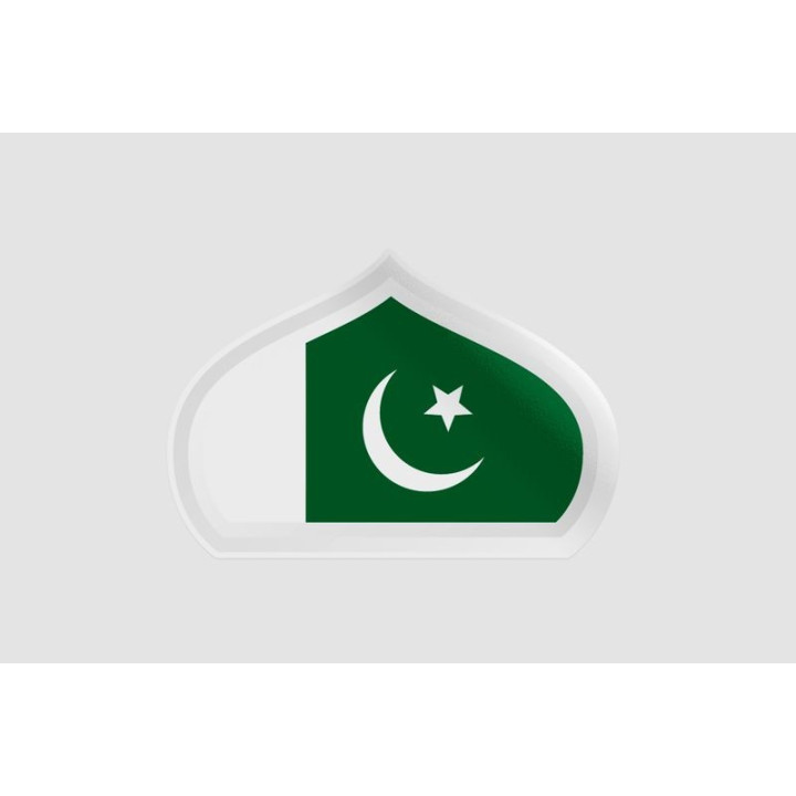 Pakistan Flag Style 17 Sticker - DecalsHouse