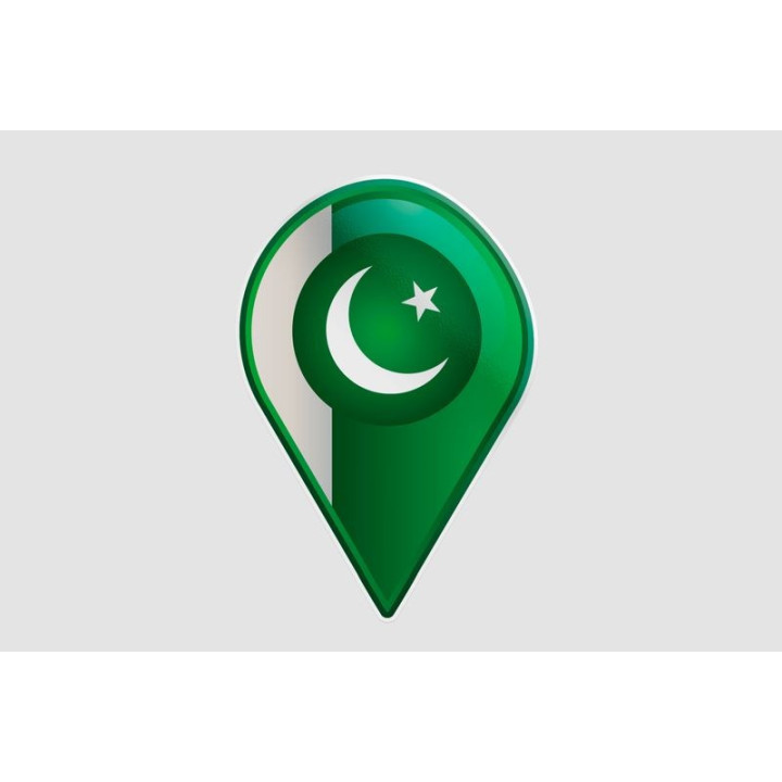 Pakistan Flag Style 19 Sticker - DecalsHouse